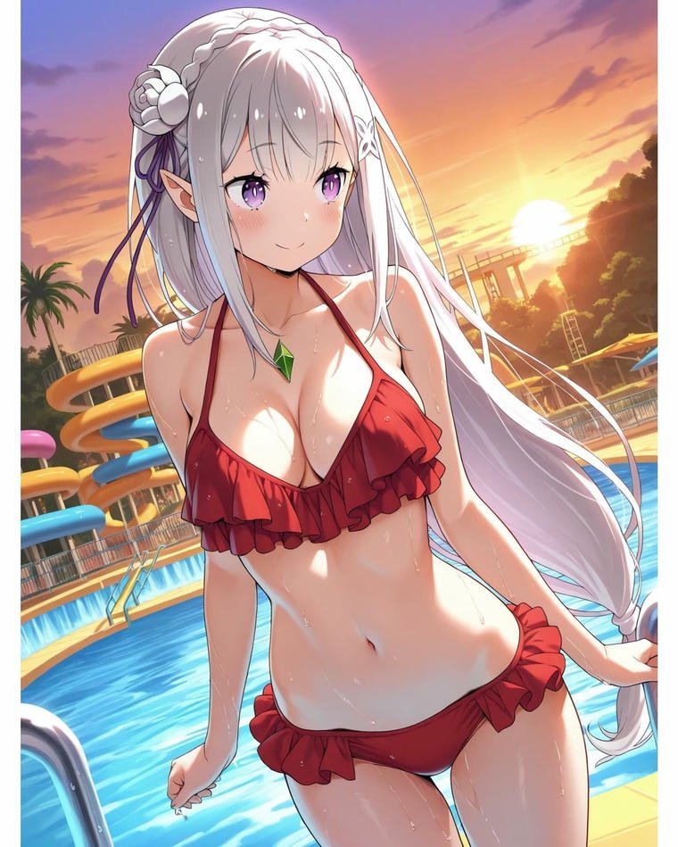 Ảnh hentai Emilia đĩ thỏa