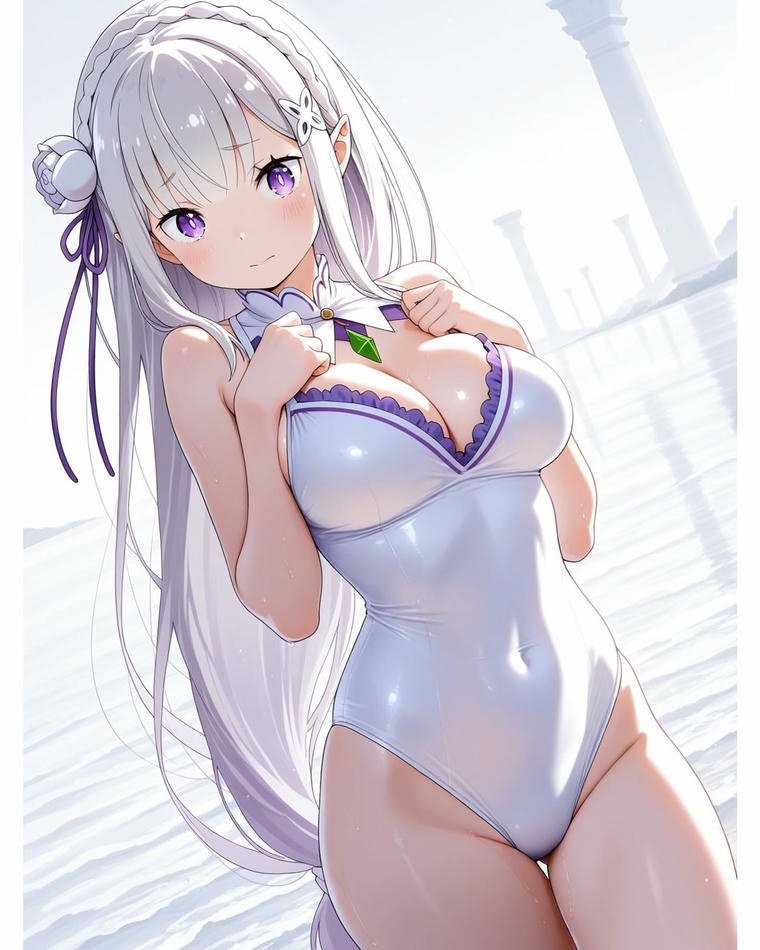 Ảnh hentai Emilia khó cưỡng