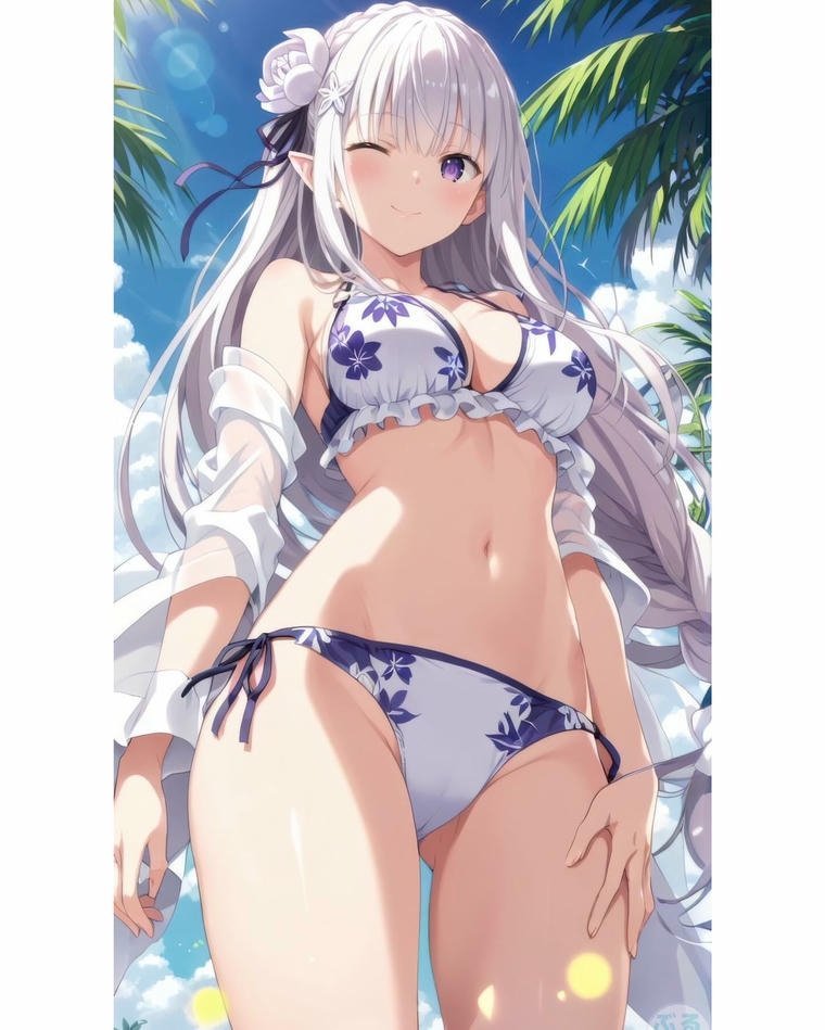 Ảnh hentai Emilia nóng bỏng 18