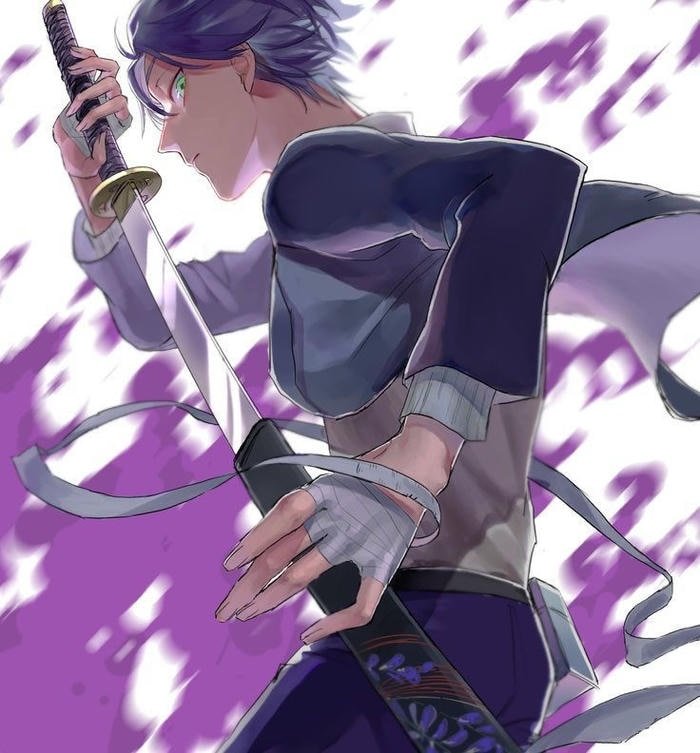 Ảnh nam anime cầm kiếm katana lạnh lùng