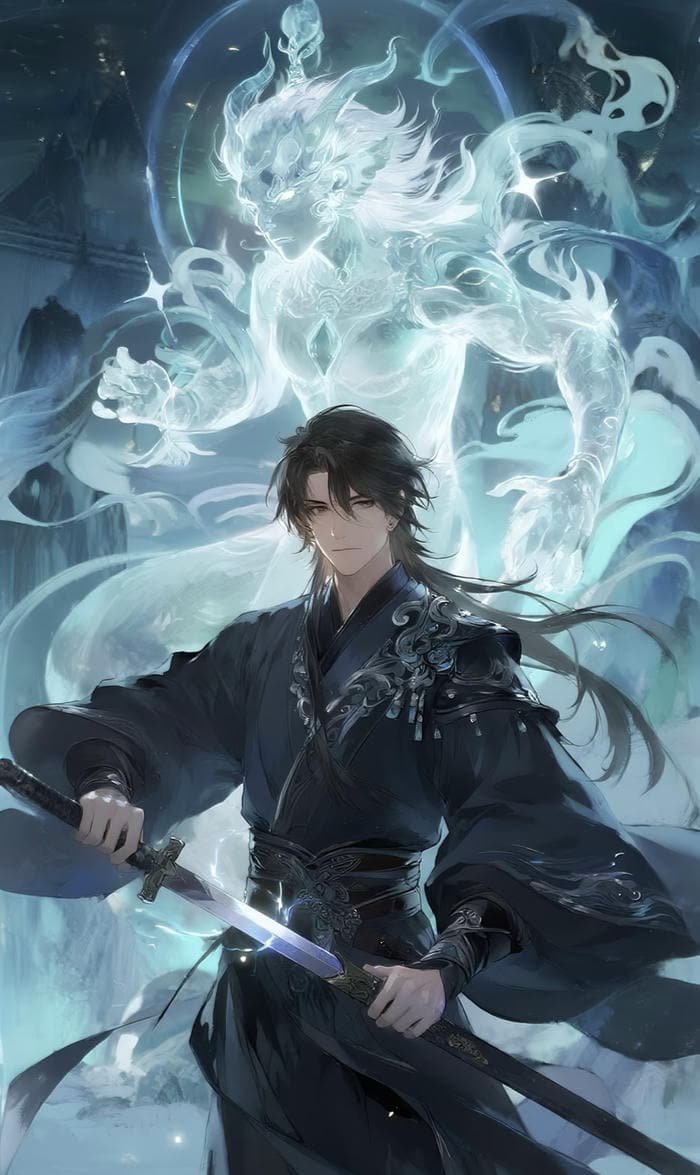 Ảnh nam cầm kiếm katana anime đẹp