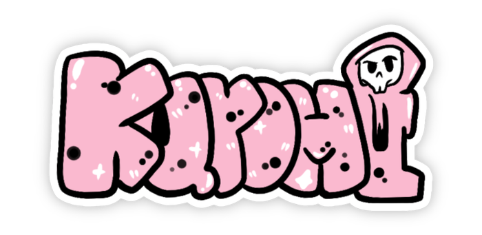 Ảnh nhãn dán Kurumi chữ khác biệt