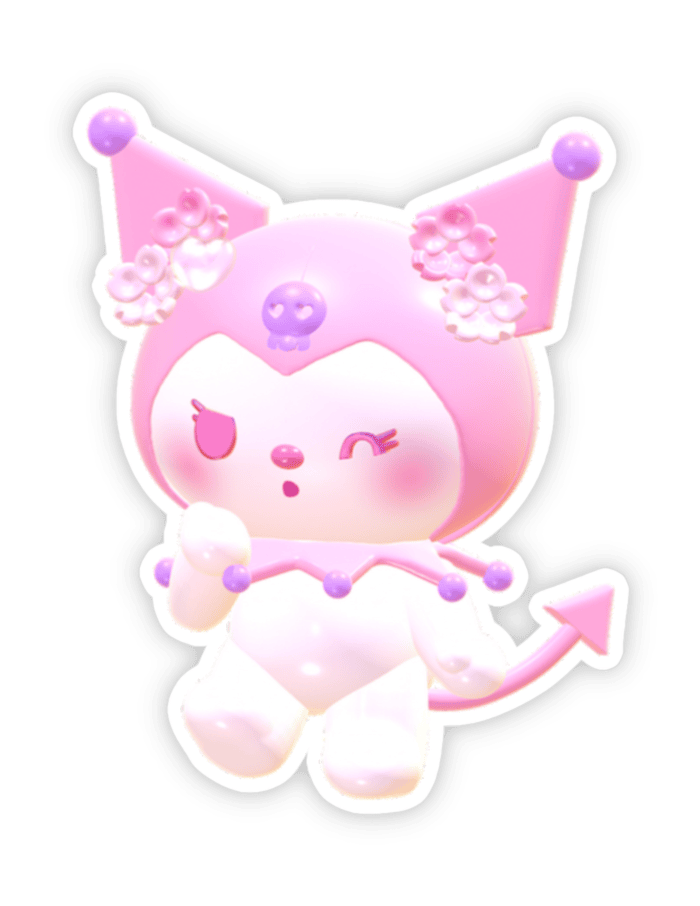 Ảnh nhãn dán Kurumi dễ mến thân thiện