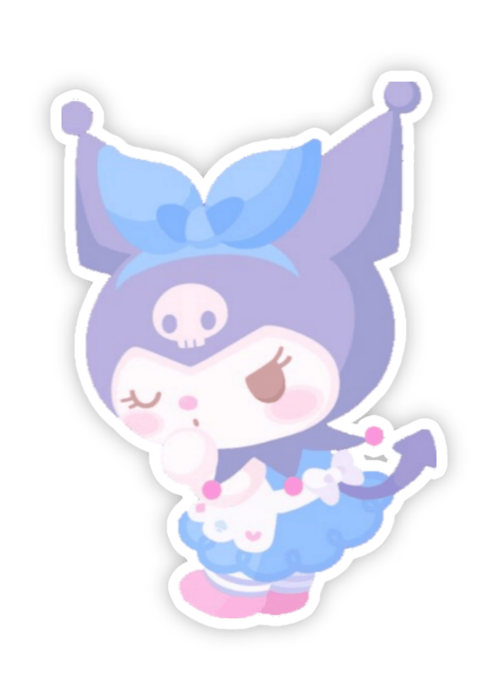 Ảnh nhãn dán Kurumi vui tươi nháy mắt