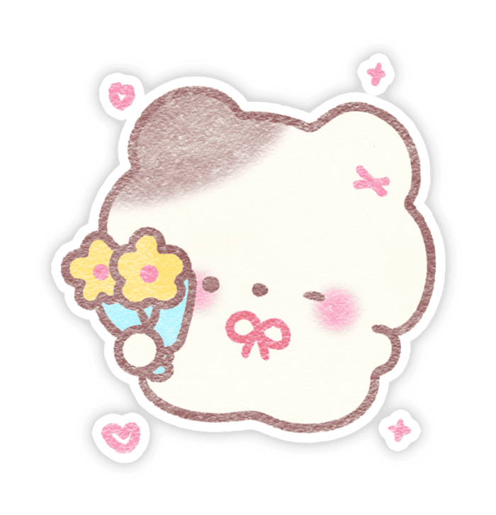 Ảnh nhãn dán dễ thương đáng yêu