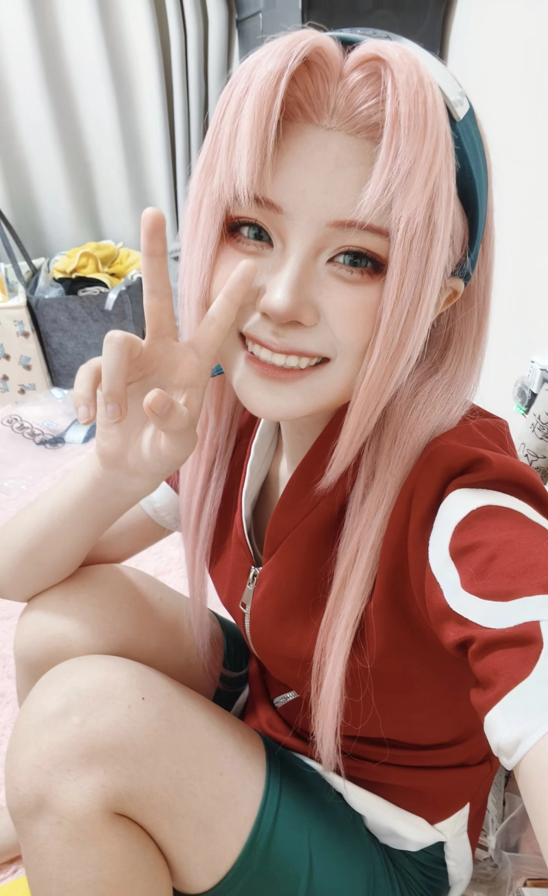 Ảnh nữ anime đáng yêu cosplay Sakura đẹp