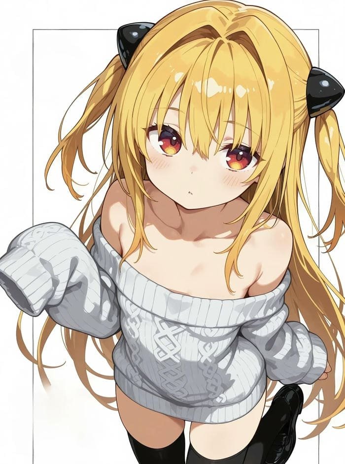 Ảnh phong cách anime tóc vàng