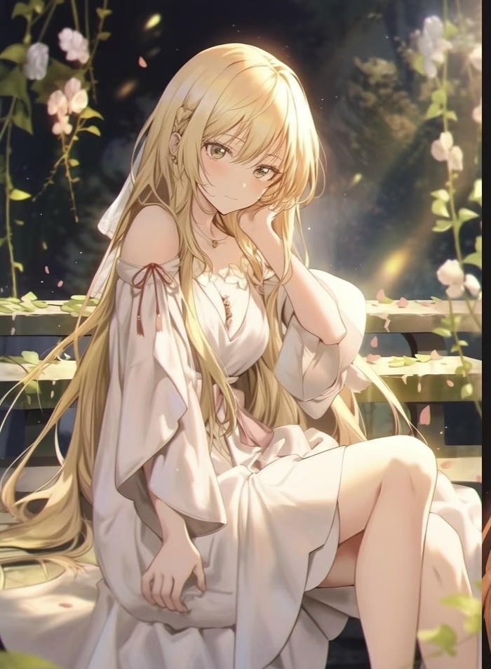 Ảnh tạo hình anime tóc vàng