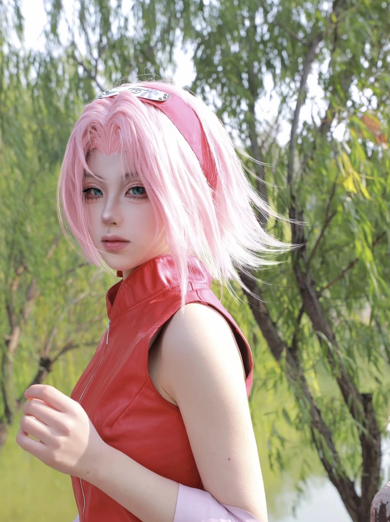 Ảnh tạo hình dễ thương cosplay Sakura đẹp