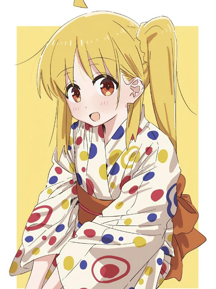 Ảnh tóc vàng anime tạo hình đẹp