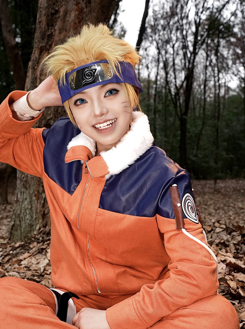Ảnh tóc vàng nổi bật cùng cosplay Naruto