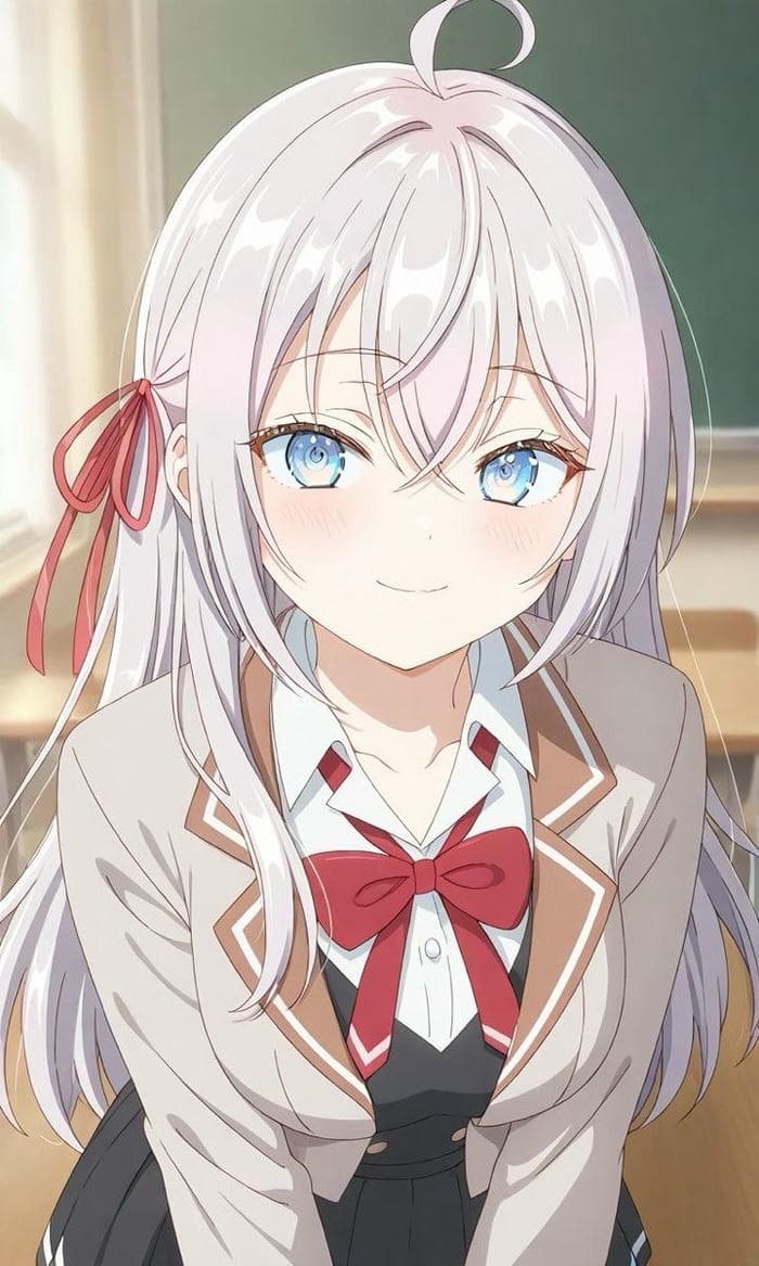 Anime nữ cute hình ảnh nhẹ nhàng