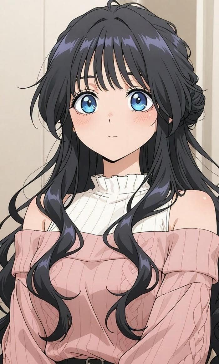 Anime nữ cute hình ảnh sáng long lanh