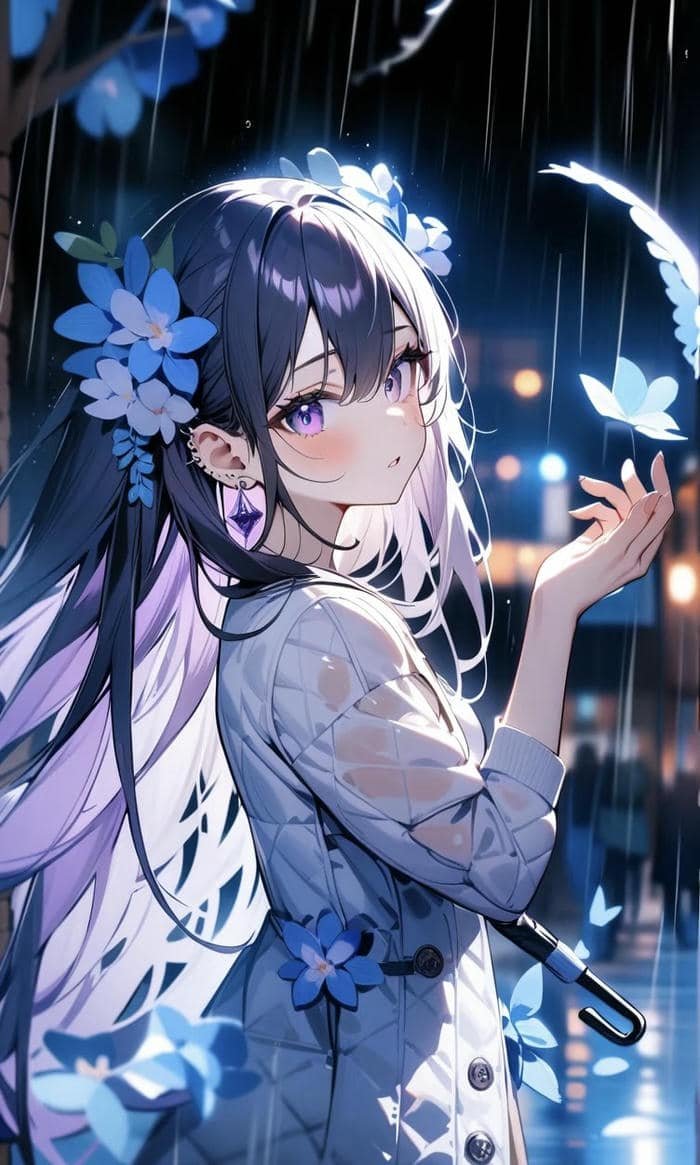 Anime nữ đẹp hiếm huyền ảo