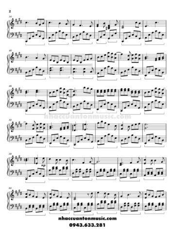 Sheet Piano Bản Hit Blue Cá»§a Yung Kai
