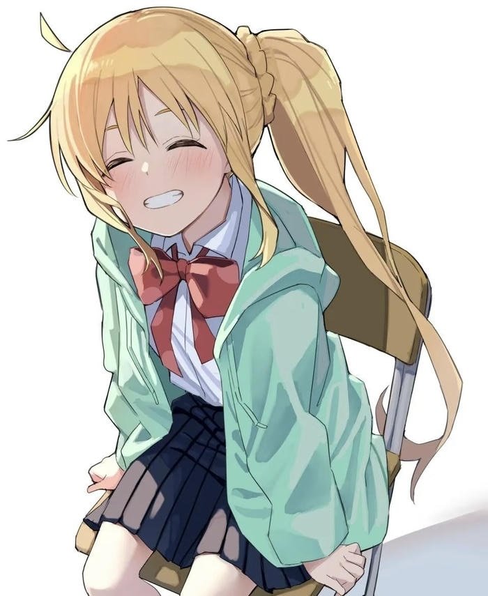 Bức ảnh anime tóc vàng ấn tượng mạnh