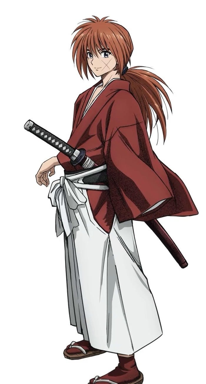 Bức hình anime nam cầm kiếm dũng mãnh