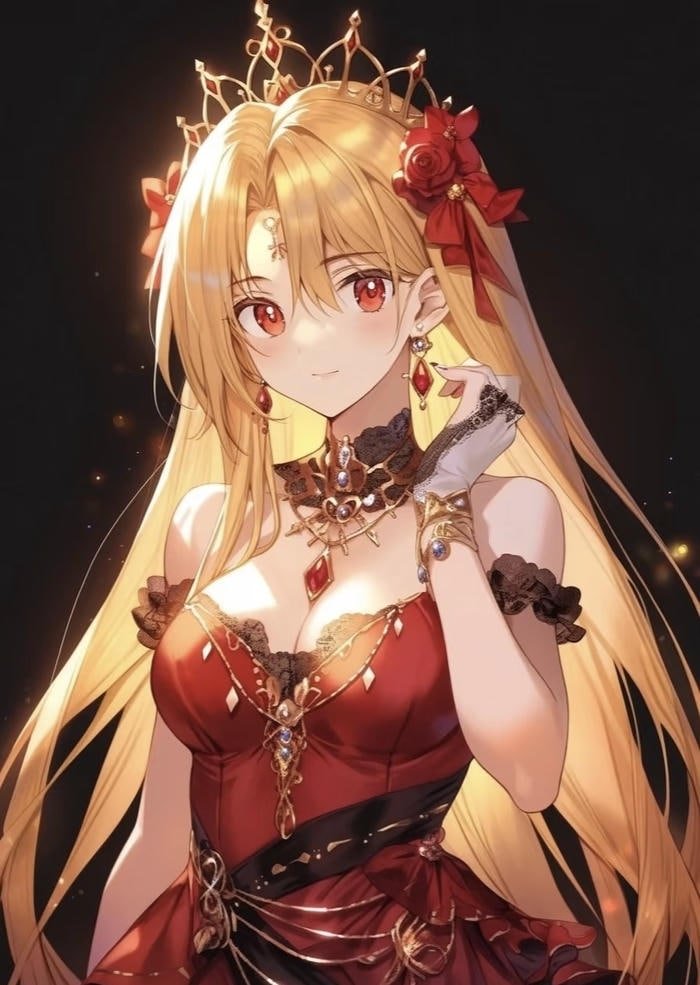 Bức hình anime tóc vàng đẹp mắt