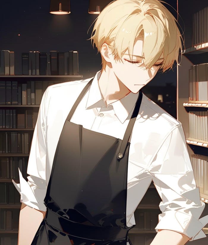 Bức hình tóc vàng anime thu hút