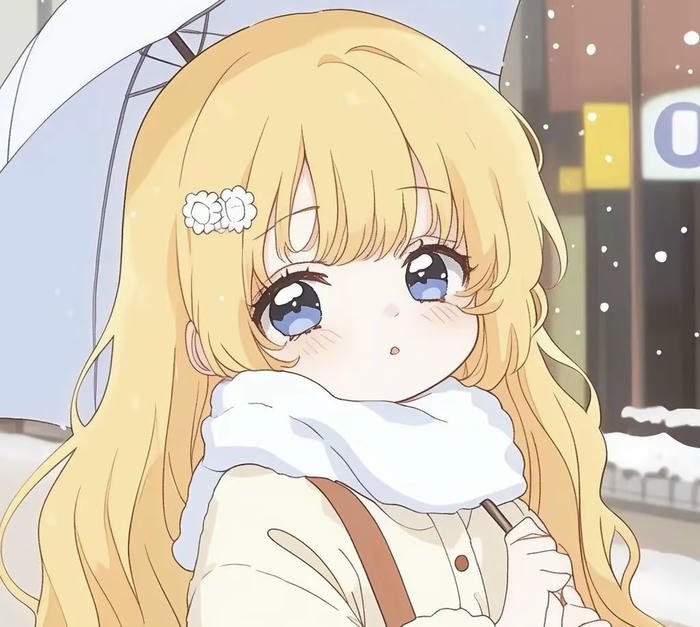 Bức hình tóc vàng anime tinh tế