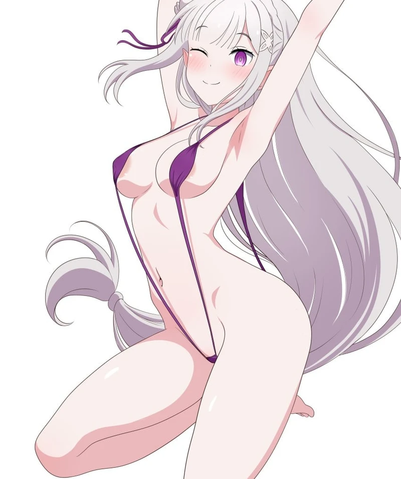 Cô nàng Emilia hentai anime với vẻ ngoài thu hút