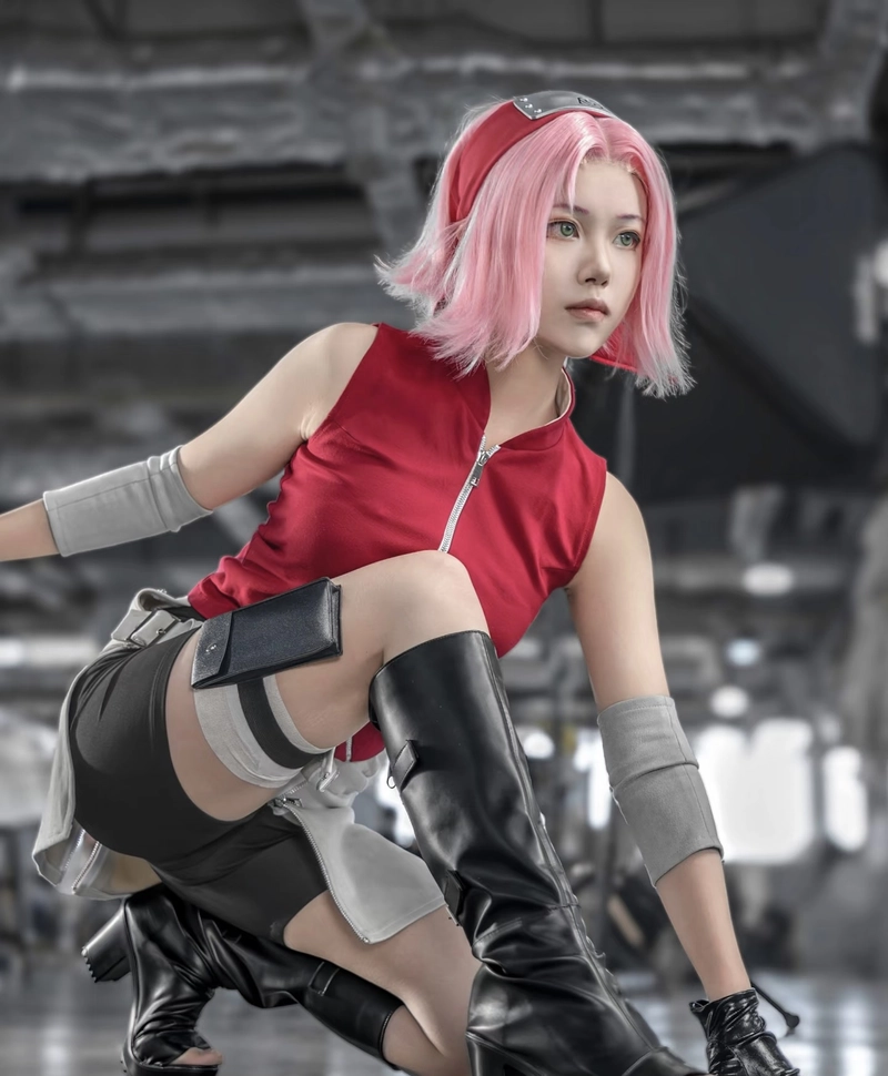 Cosplay Sakura góc nghiêng nghệ thuật rất đẹp