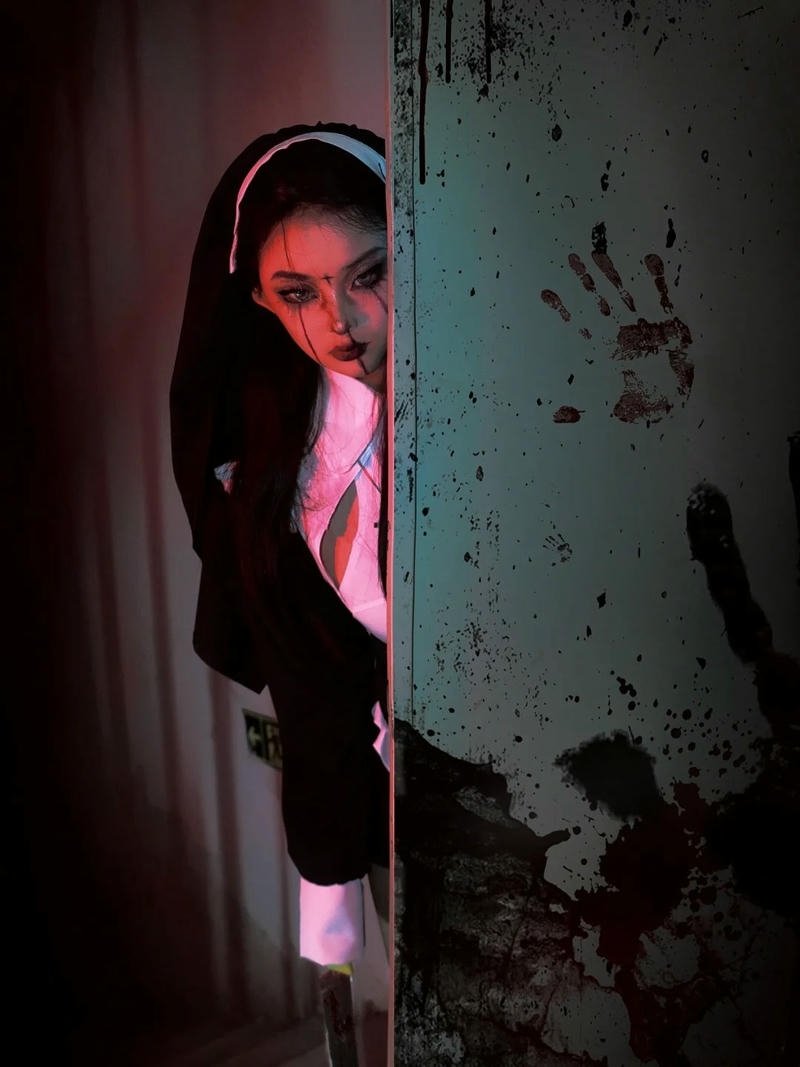 Cosplay halloween kiểu hóa trang sáng tạo rất thu hút