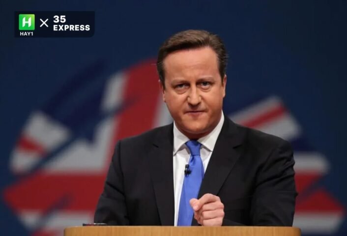Cá»±u Thá»§ tÆ°á»›ng Anh David Cameron tá»›i dá»± má»™t sá»± kiá»‡n táº¡i London 