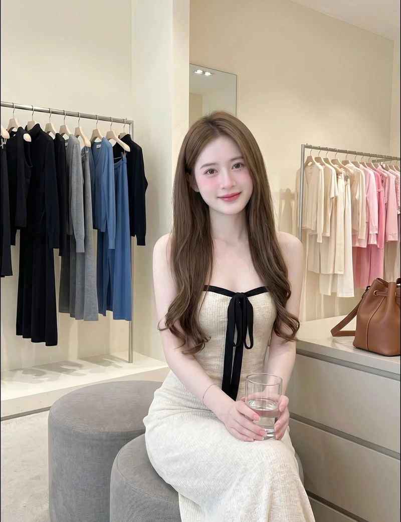 Gái xinh 2k5 tư thế đứng đầy tự tin và cuốn hút