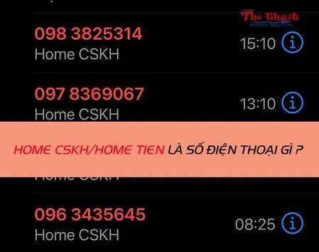 Giải thích HOME Tiền là ai, HOME CSKH là gì và các cuộc gọi từ Home Credit