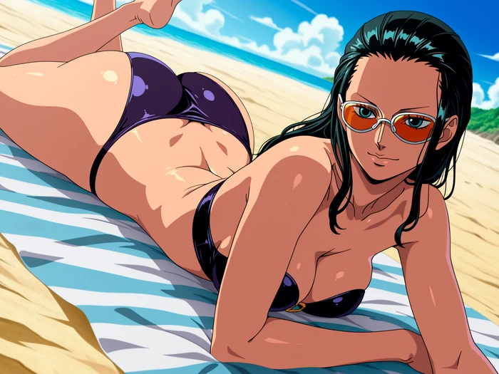 Hình Nico Robin hentai với thân hình cong quyến