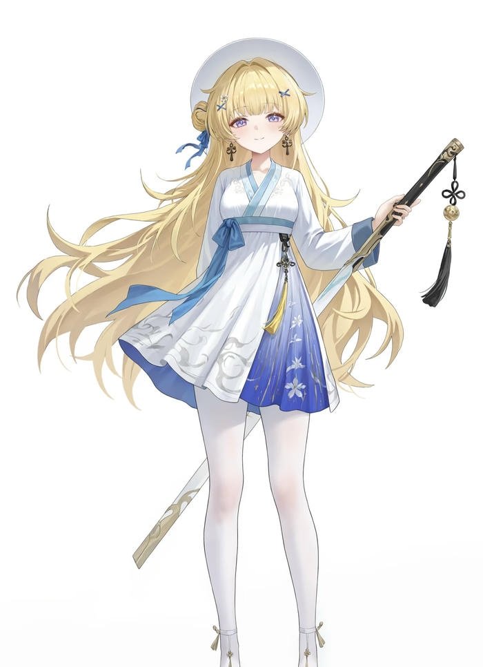 Hình ảnh anime nữ với vũ khí kiếm