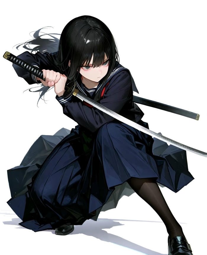 Hình ảnh chiến binh nữ anime kiếm