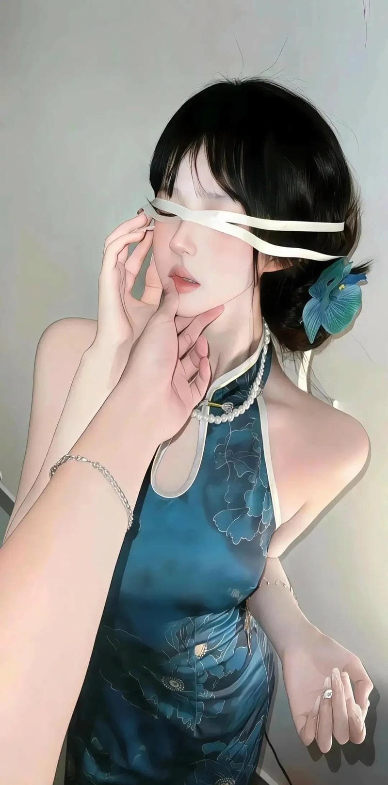 Hình ảnh cô gái trẻ nét mộc