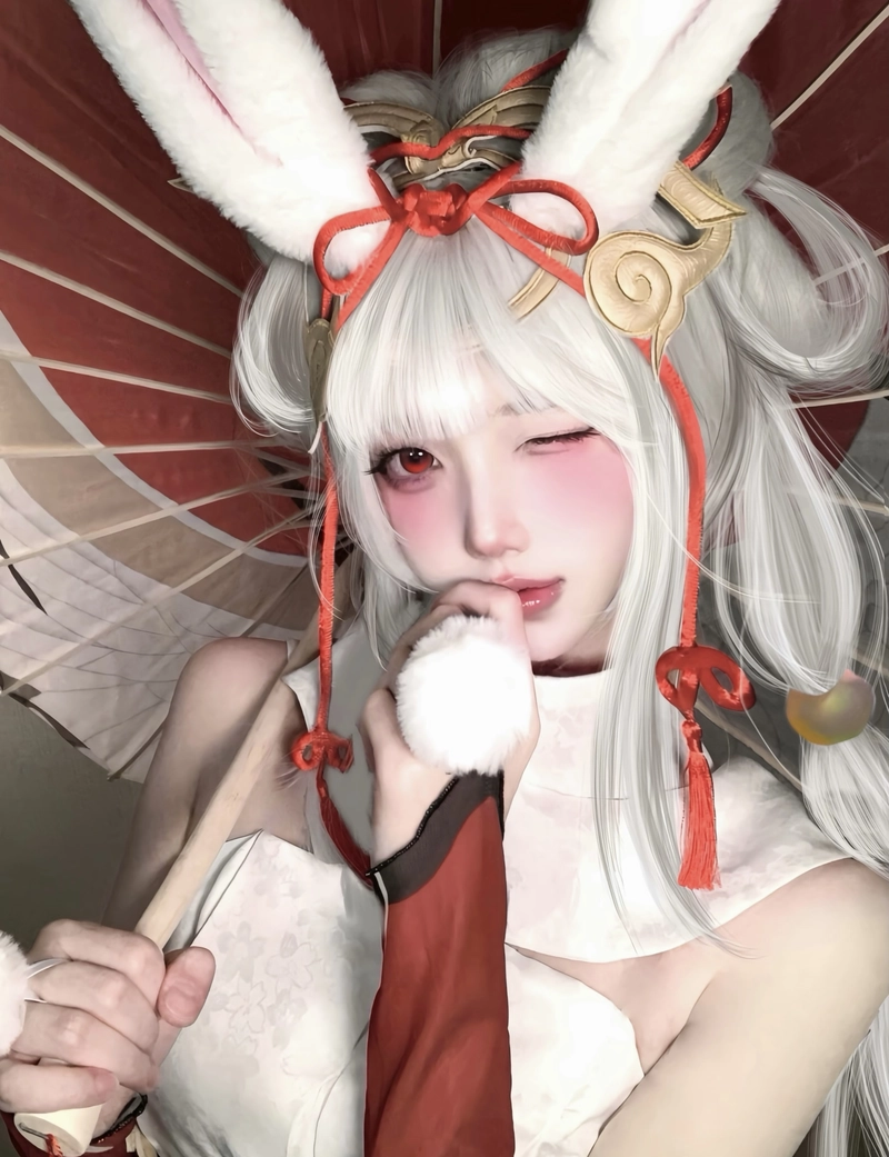 Hình ảnh lớp trang điểm cổ trang cosplay với đường nét rõ