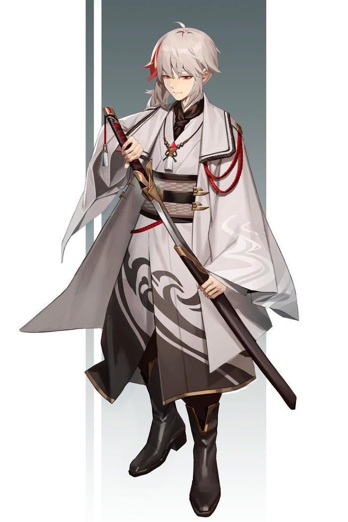 Hình ảnh nam anime cầm kiếm katana ngầu