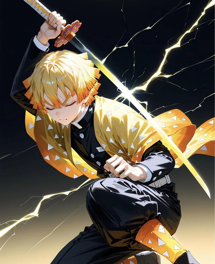 Hình ảnh nam anime cầm kiếm katana sắc lạnh