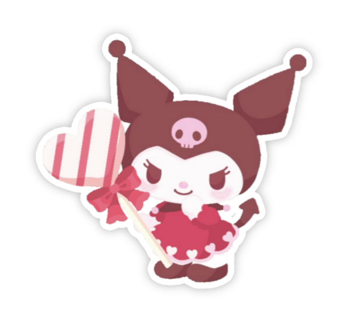 Hình ảnh nhãn dán Kurumi cá biệt phá cách