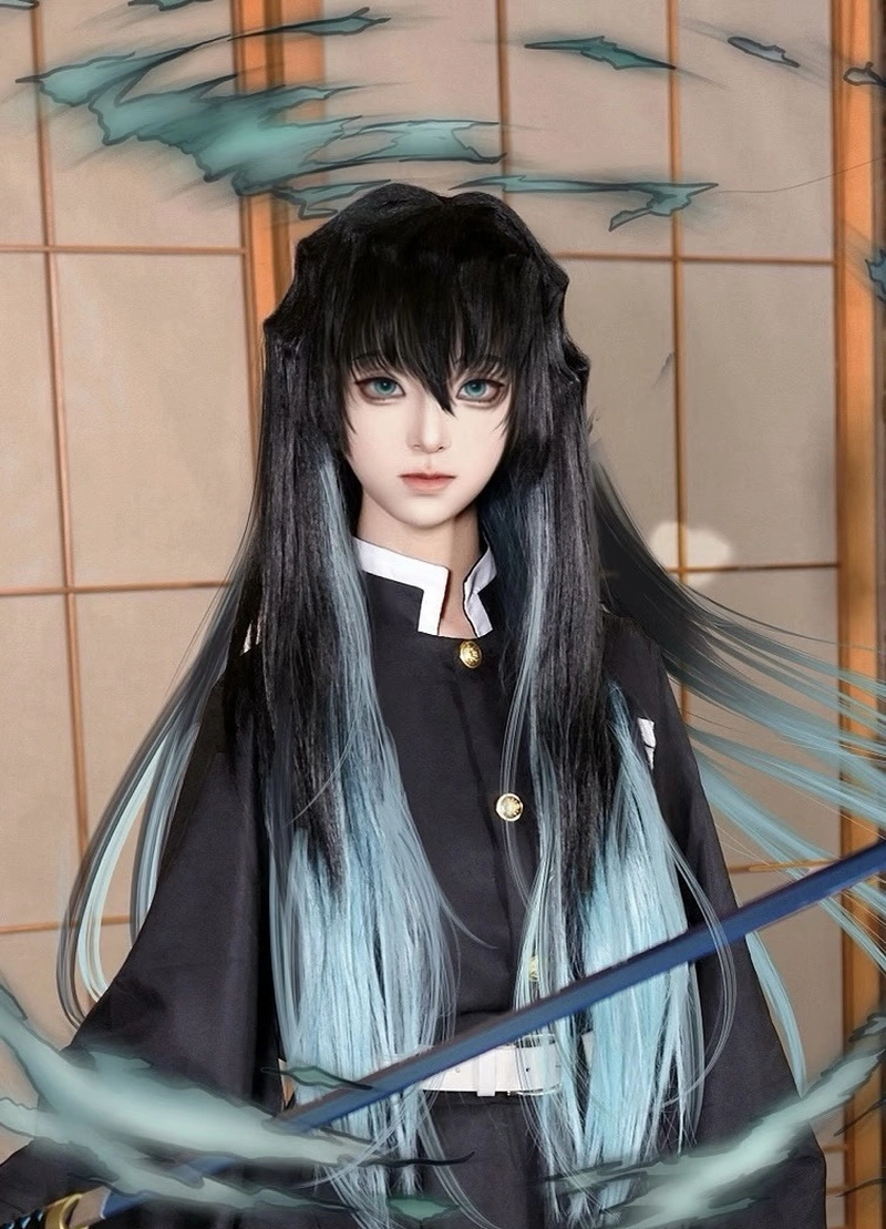 Hình ảnh nhân vật hà trụ cosplay với bộ đồ chiến đấu rõ