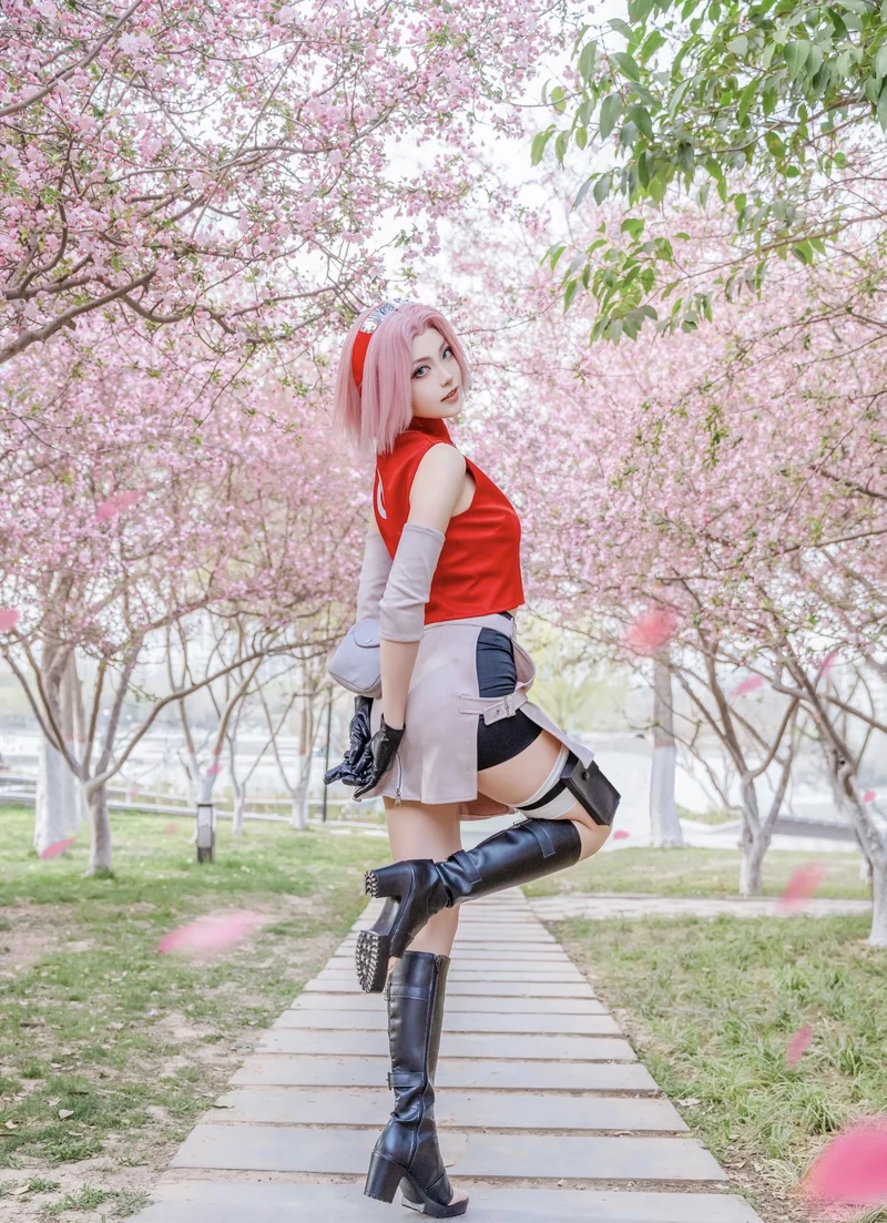 Hình ảnh nữ dịu dàng trong cosplay Sakura