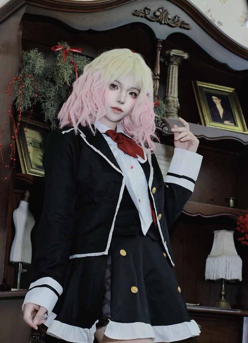 Hình ảnh phụ kiện nơ áo cosplay nữ sinh nổi bật chi tiết