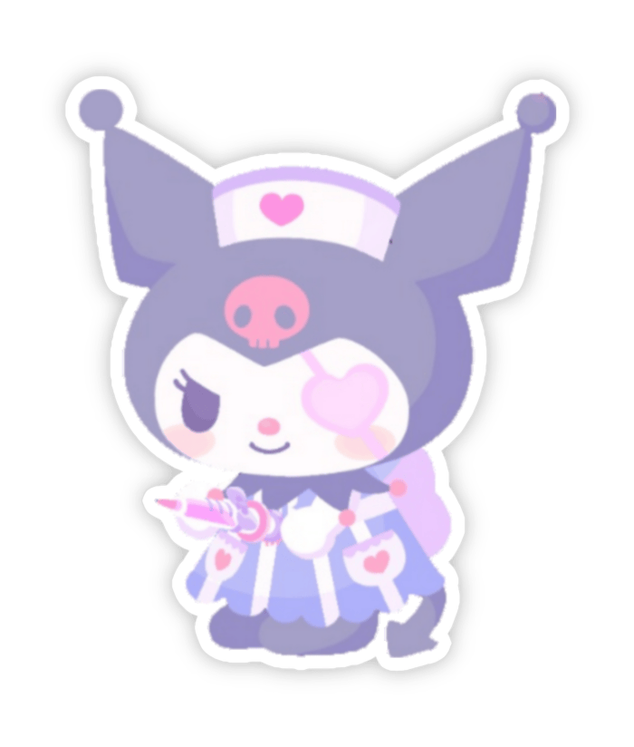 Hình ảnh sticker Kurumi y tá cute