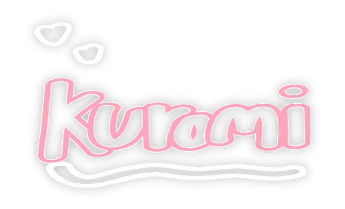 Hình ảnh sticker chữ Kurumi màu hồng