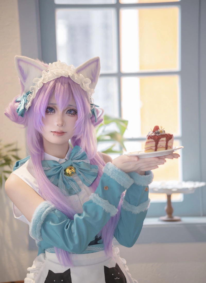 Hình ảnh tai mèo cosplay xinh xắn với chi tiết rõ nét