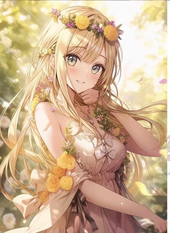 Hình ảnh tóc vàng anime độc đáo