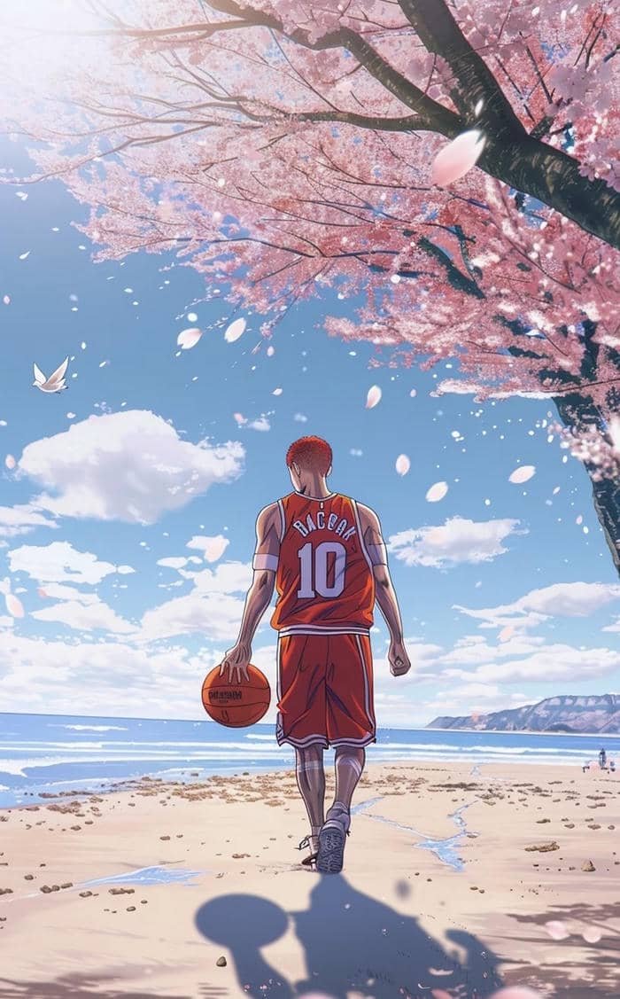 Hình anime bóng rổ khoảnh khắc đẹp