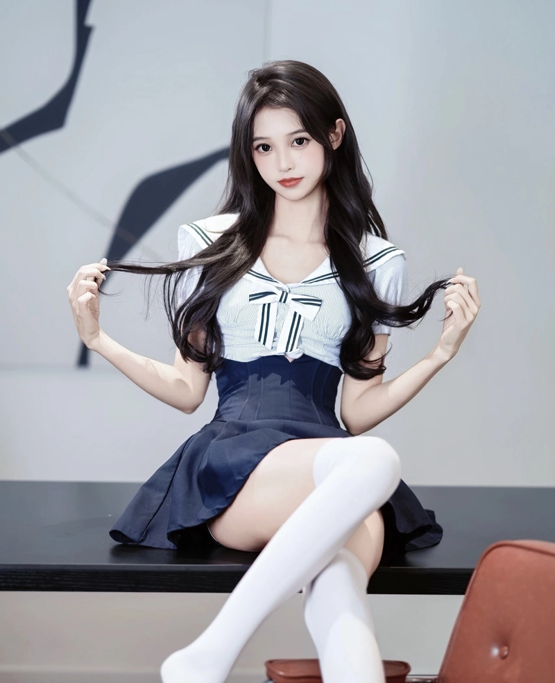 Hình gương mặt sáng cosplay nữ sinh rõ nét tự nhiên