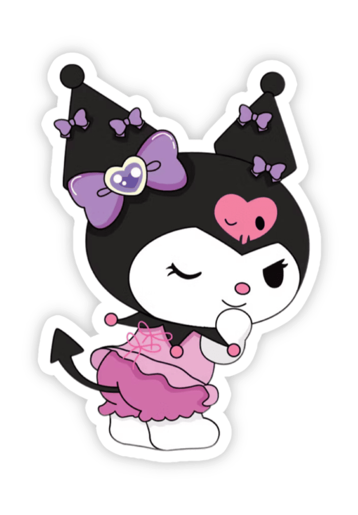 Hình nhãn dán Kurumi nháy mắt dễ thương