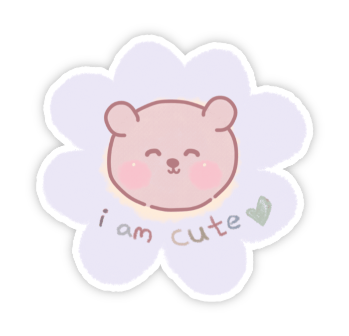 Hình nhãn dán dễ thương xinh xắn