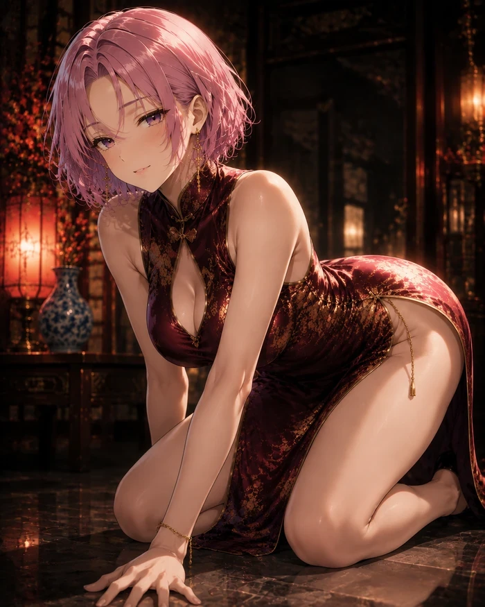 Hình nóng AI anime lộng lẫy hấp dẫn